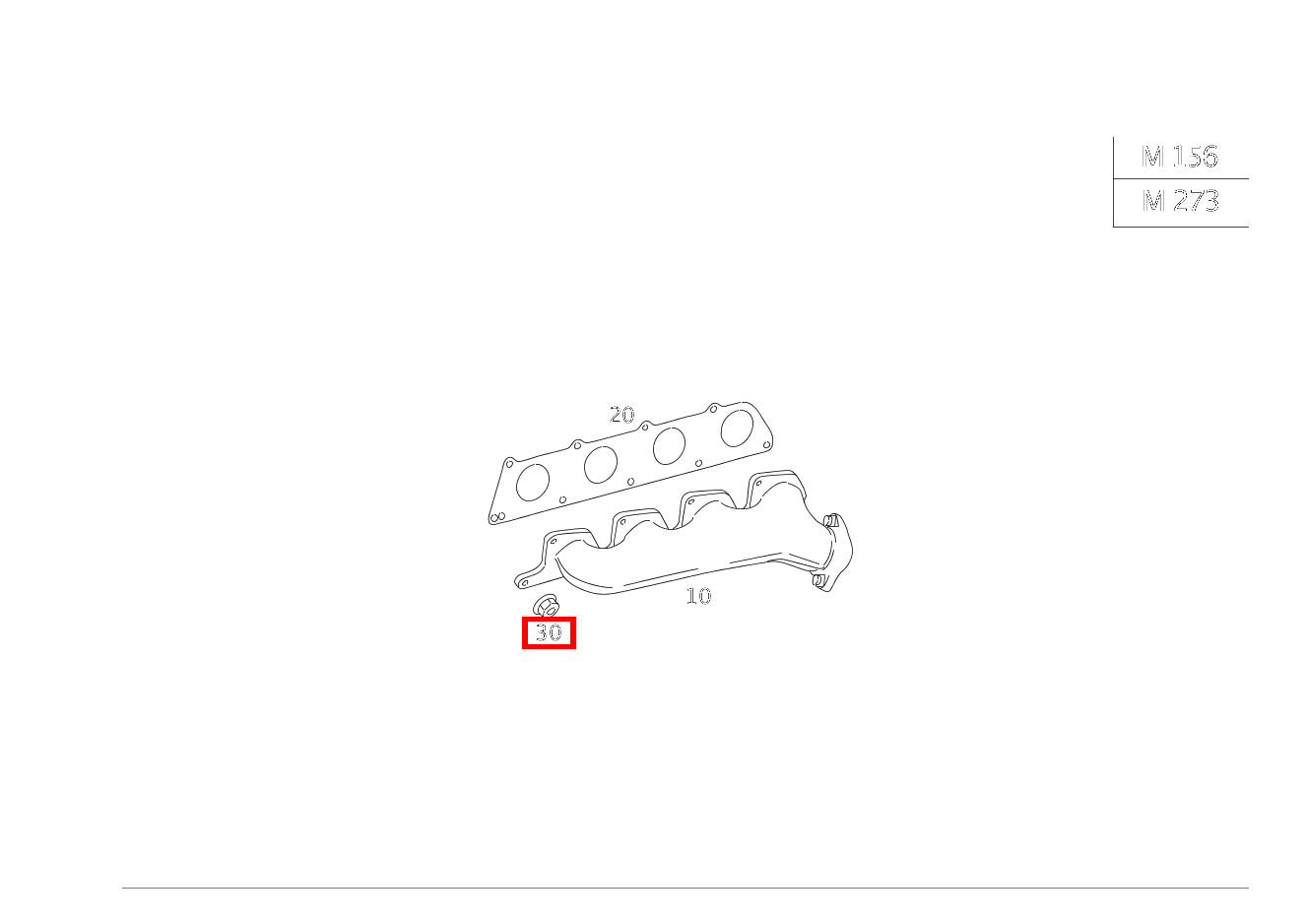 Sechskantmutter AUSPUFFKRUEMMER; M6 CL 500 Coupé 4M BCA 216 Sechskantmutter AUSPUFFKRUEMMER; M6 CL 500 Coupé 4M BCA 216