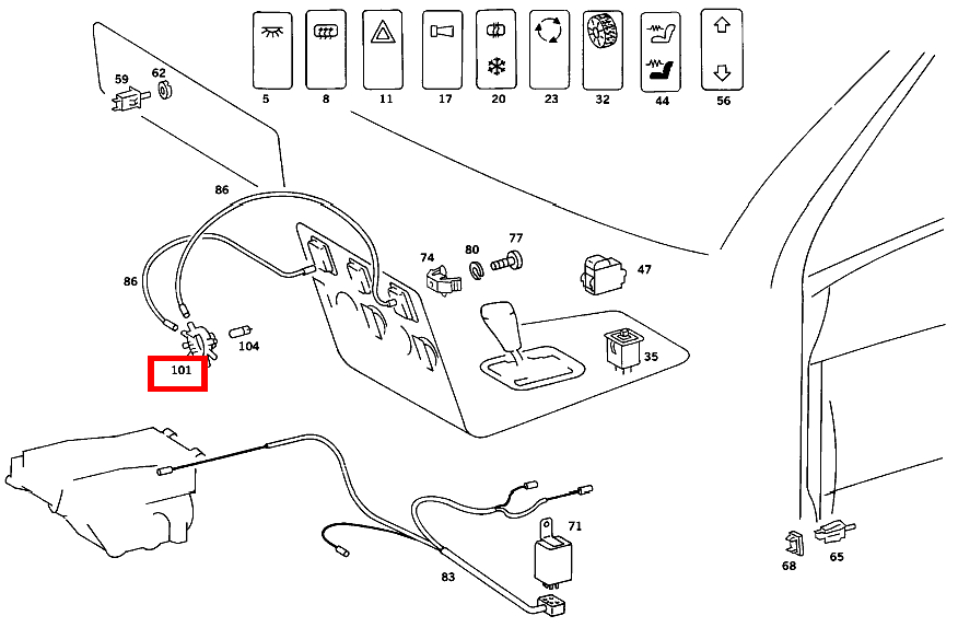 Verteiler LICHTLEITER 420 SEC COUPE mit Automatic 126 Verteiler LICHTLEITER 420 SEC COUPE mit Automatic 126