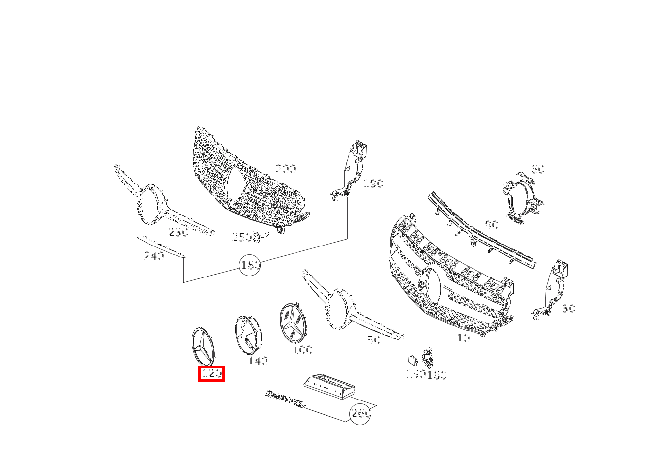 Mercedes-Stern Vorne Mercedes-Benz A 45 AMG 4M 176 Mercedes-Stern Vorne Mercedes-Benz A 45 AMG 4M 176