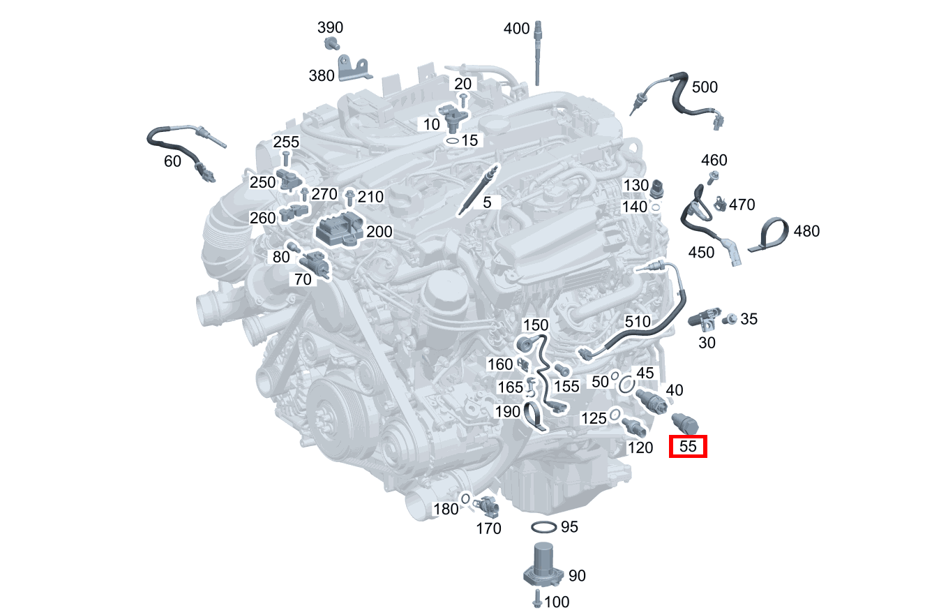 Verschlussschraube An Kurbelgehäuse E300T BT H 212