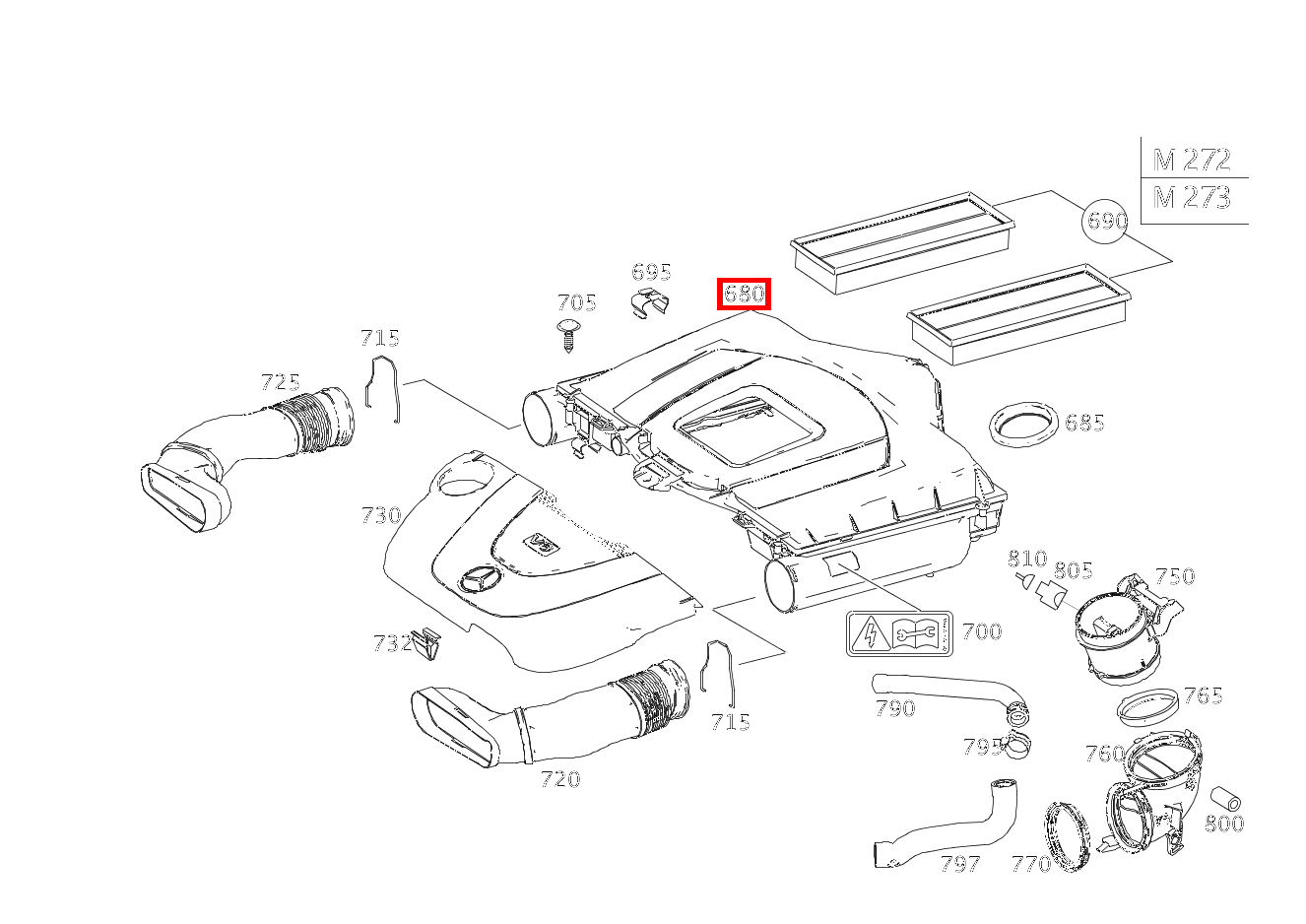 Luftfilter E 350 CGI Limousine 211