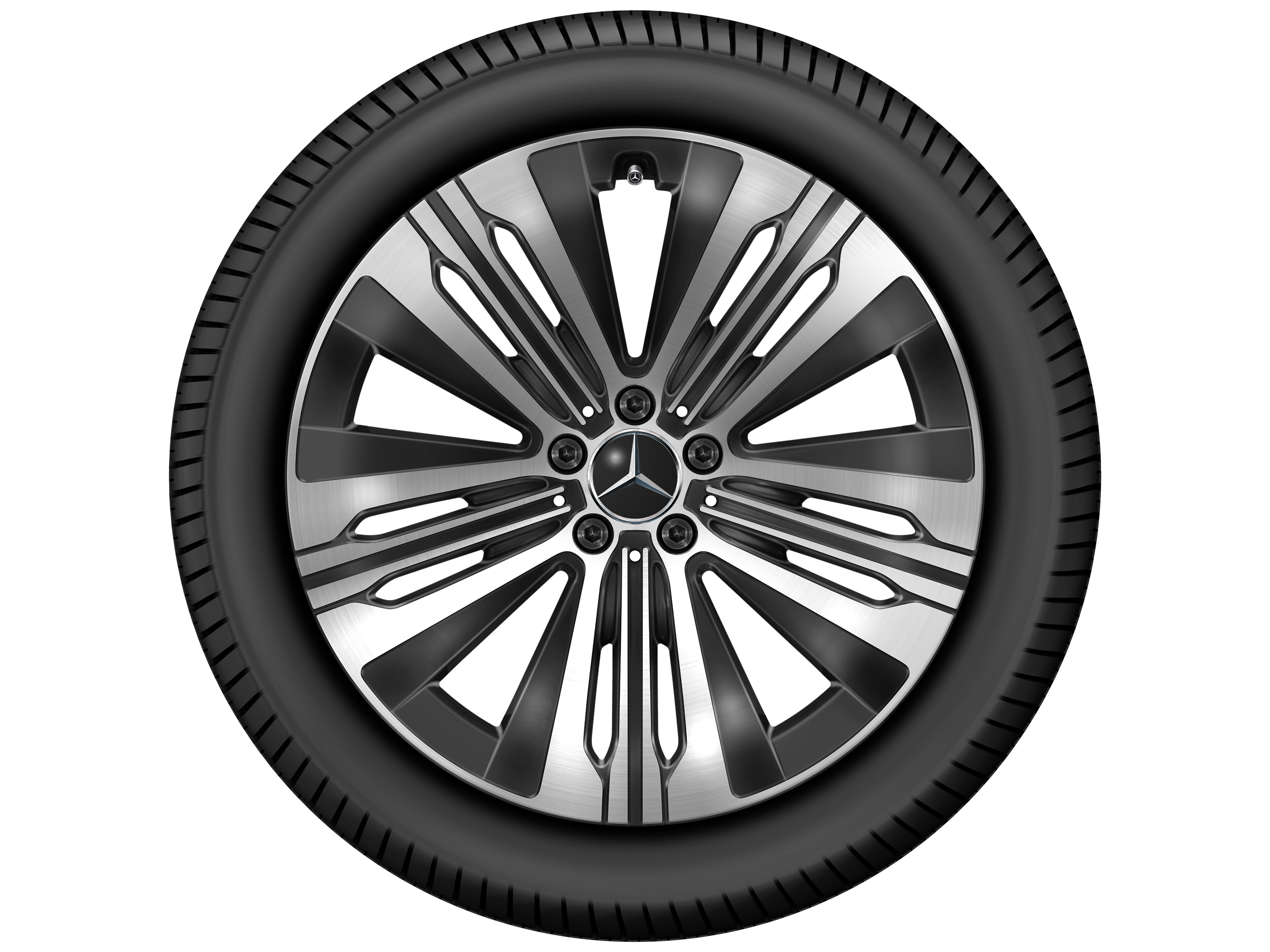 Mercedes-Benz - 5-Speichen-Rad, Aero, 20 Zoll 8,5 J x 20 ET 33, schwarz, glanzgedreht