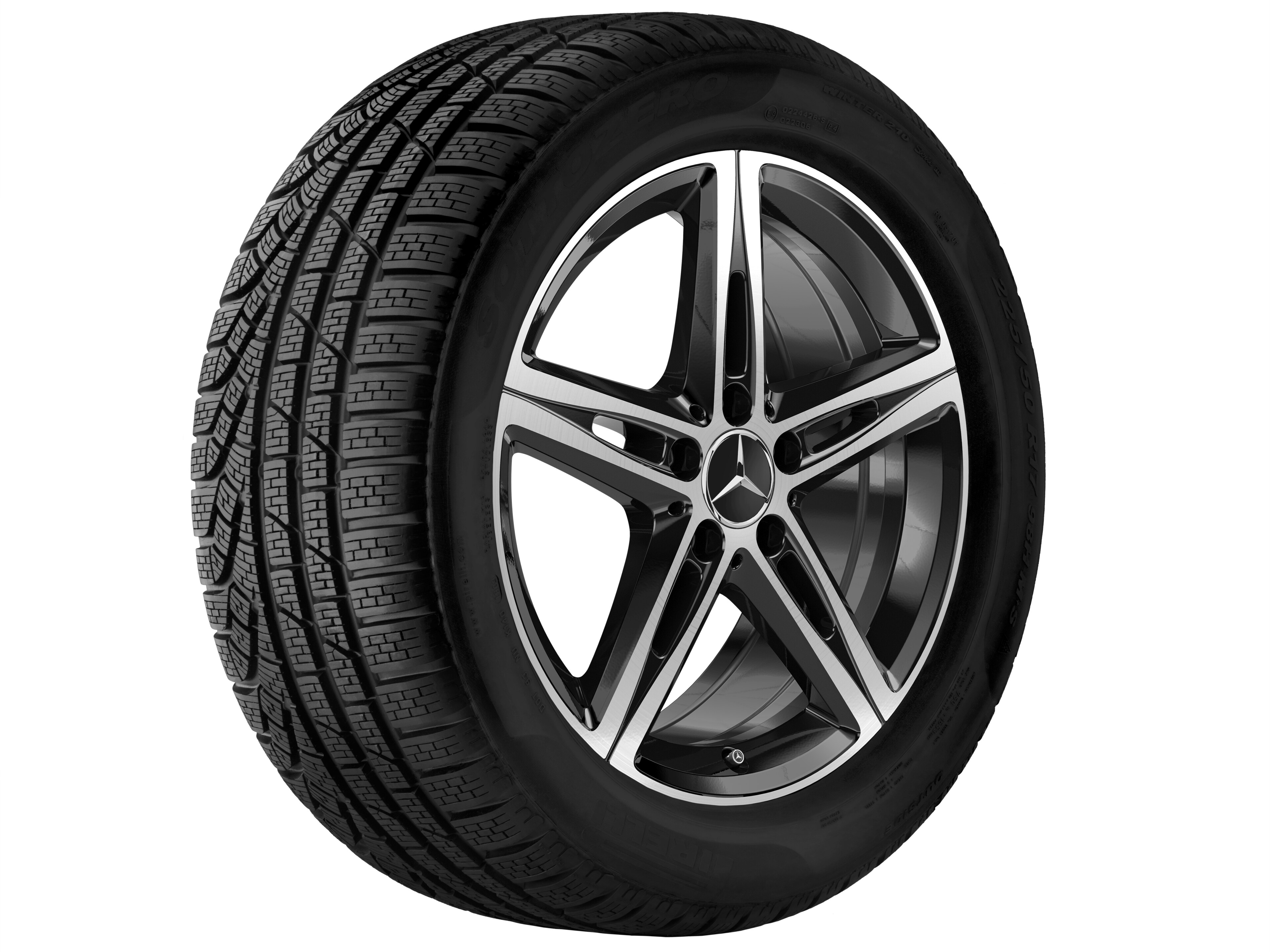 5-Speichen-Rad, 45,7 cm (18 Zoll), glanzgedre