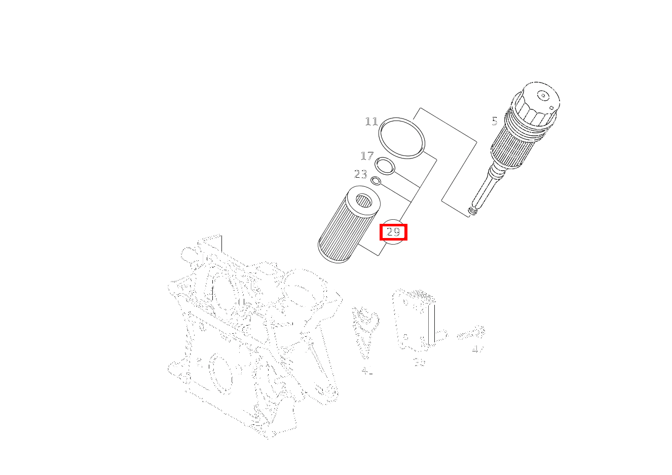 Teilesatz Filtereinsatz TEILESATZ C 200 T CDI 202 Teilesatz Filtereinsatz TEILESATZ C 200 T CDI 202