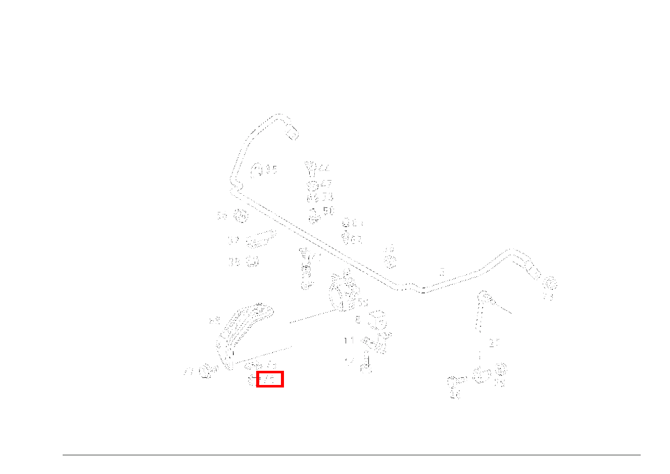 Sechskantmutter HALTER AN RAHMEN; M6 300TDT/E300DTDT 4M 124