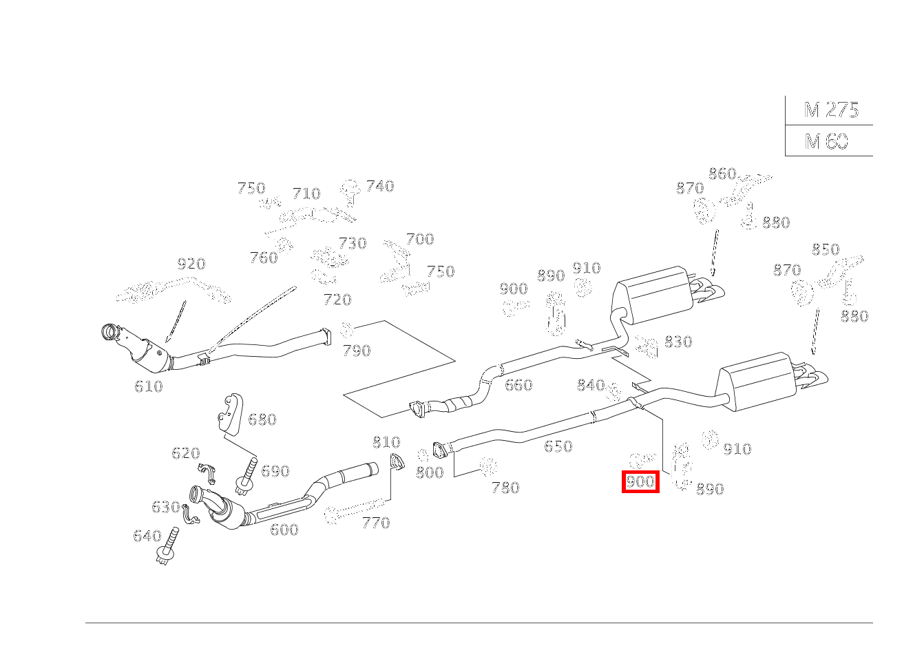 Sechsrundschraube AUFHAENGUNG AUSPUFFROHR HINTEN; M8X40 CL 65 AMG Coupé 215 Sechsrundschraube AUFHAENGUNG AUSPUFFROHR HINTEN; M8X40 CL 65 AMG Coupé 215