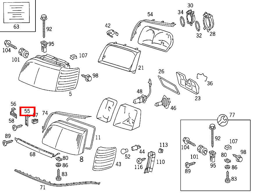ZEIGER AN LEUCHTEINHEIT;FUER FESTLAGER S 350 Turbodiesel 140 ZEIGER AN LEUCHTEINHEIT;FUER FESTLAGER S 350 Turbodiesel 140