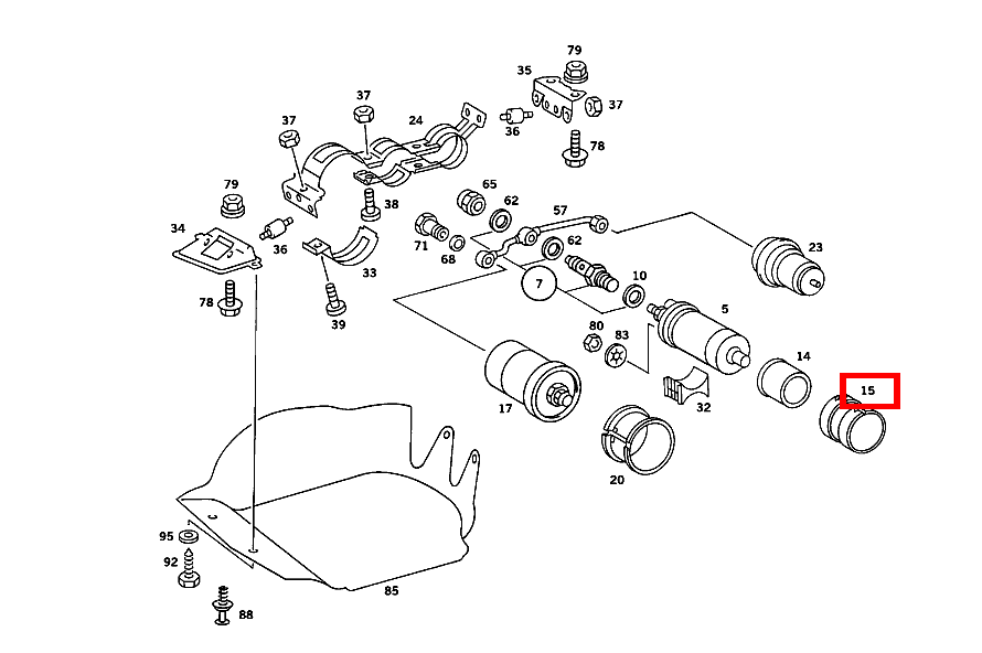 Abstandsrohr POMPFENMOBIL 201 Abstandsrohr POMPFENMOBIL 201