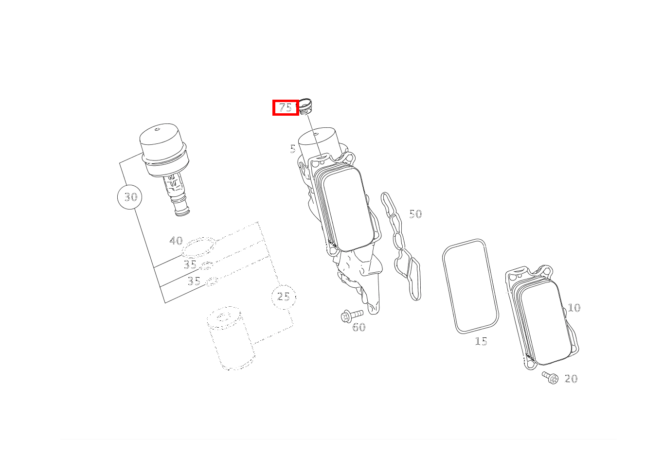 Puffer An Ölkühler E 280 T 4-MATIC 211 Puffer An Ölkühler E 280 T 4-MATIC 211