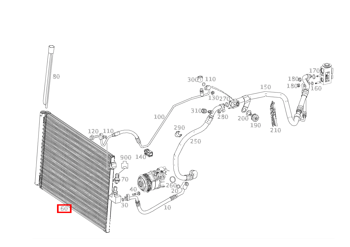 Kältemittelkondensator Mit Drucksensor SL500 231