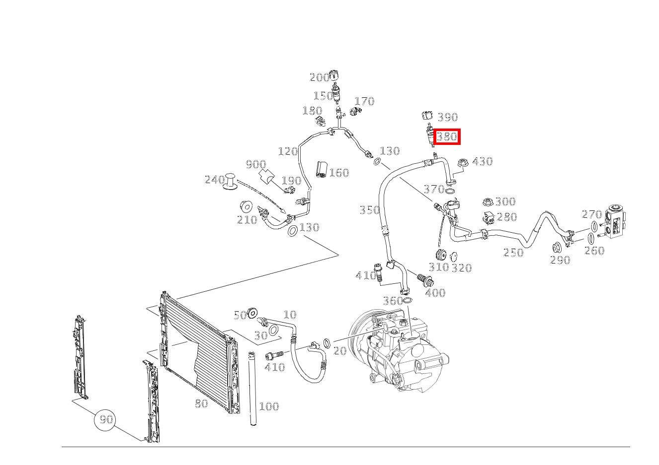 VENTILEINSATZ Füllanschluss C 200 4MATIC T-Modell 205 VENTILEINSATZ Füllanschluss C 200 4MATIC T-Modell 205