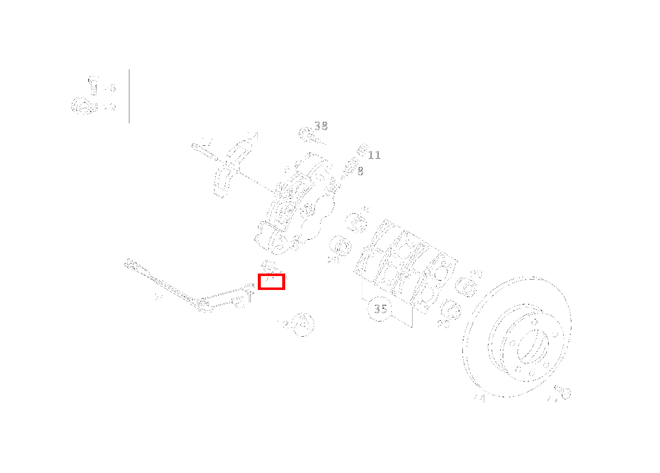 Passschraube BREMSSATTEL AN ACHSSCHENKEL 300 GD ST. LG 460 Passschraube BREMSSATTEL AN ACHSSCHENKEL 300 GD ST. LG 460
