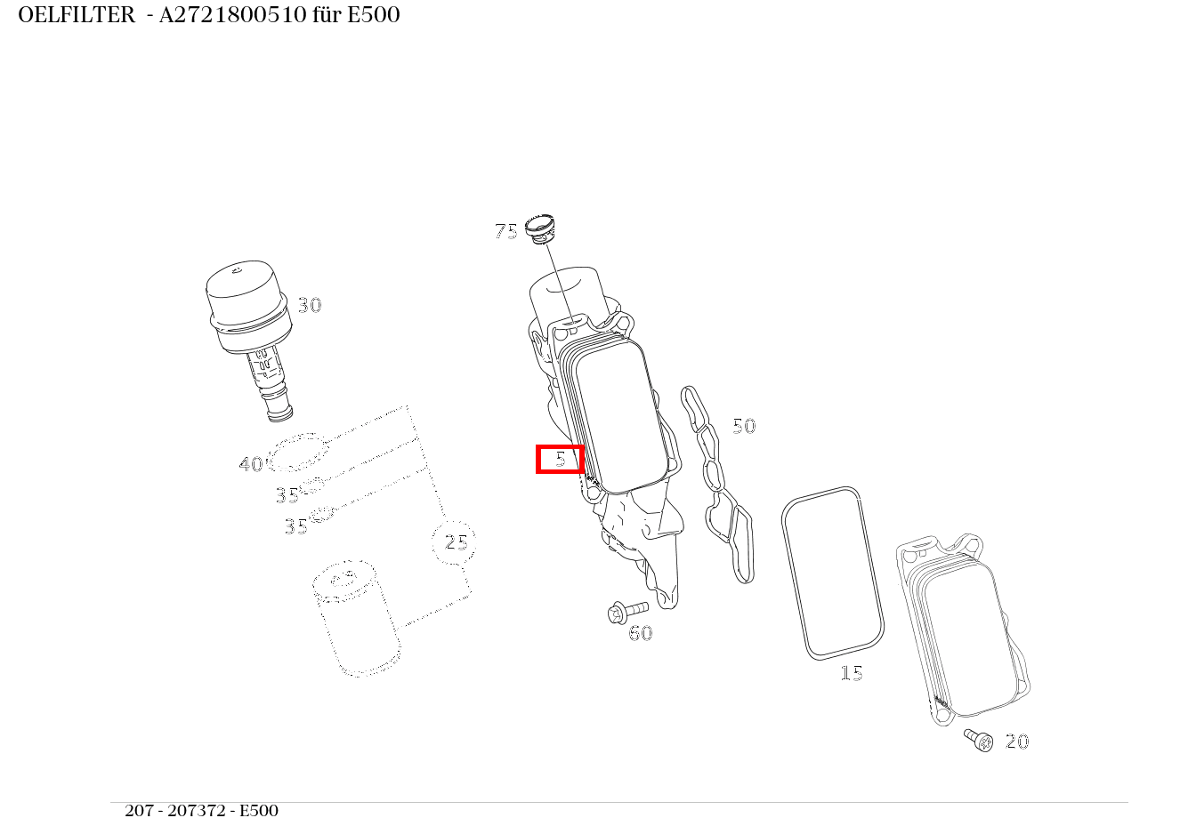 Ölfilter E500 207 Ölfilter E500 207