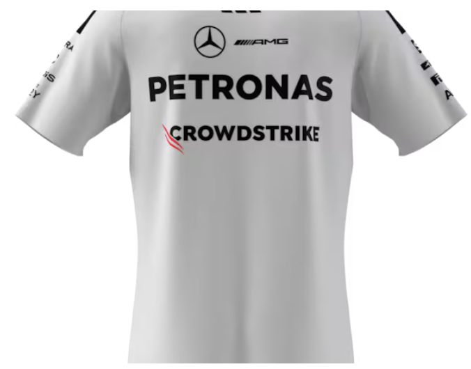 T-Shirt Herren, Fahrer Authentic, Mercedes-AMG F1 weiß