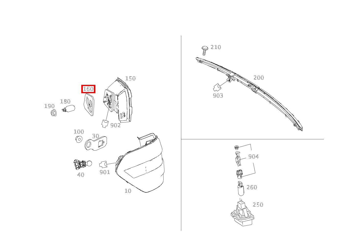 Dichtung Leuchtengehäuse HECKLEUCHTE AN RUECKWANDTUER LINKS E 220 CDI T-Modell 253 Dichtung Leuchtengehäuse HECKLEUCHTE AN RUECKWANDTUER LINKS E 220 CDI T-Modell 253