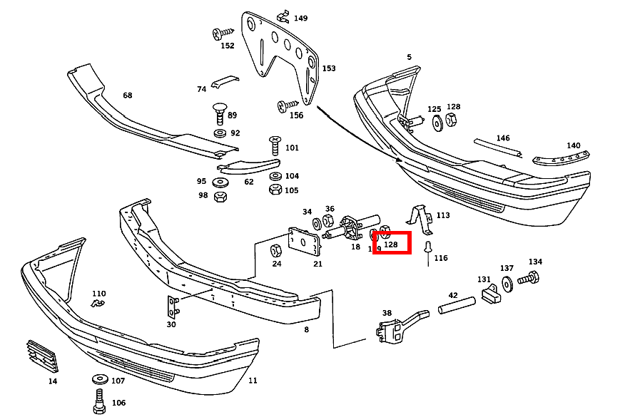 Sechskantmutter PRALLDAEMPFER AN QUERTRAEGER; M10 560 SEC-126 126 Sechskantmutter PRALLDAEMPFER AN QUERTRAEGER; M10 560 SEC-126 126