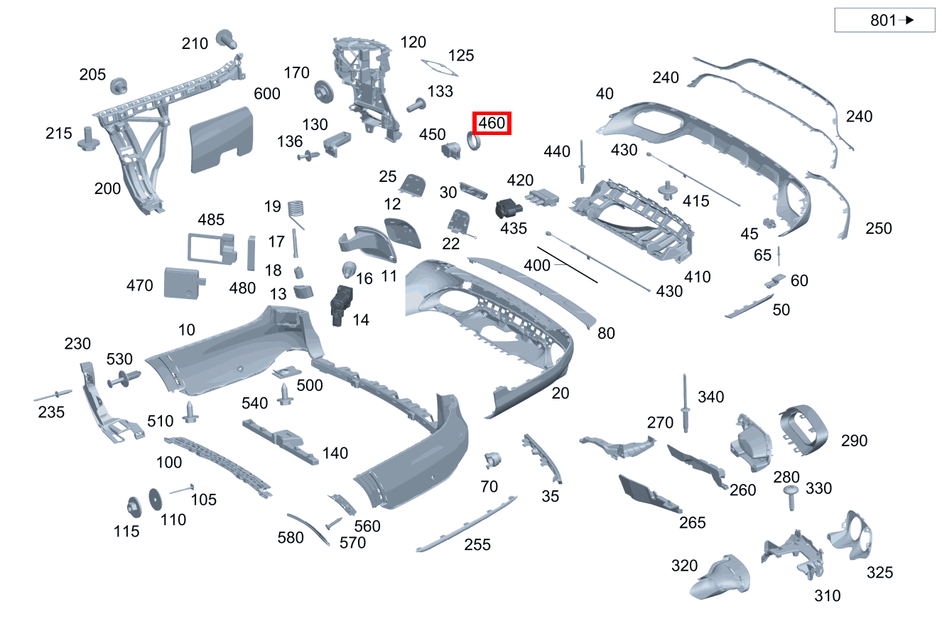 ENTKOPPLUNGSRING PARKTRONIC-System Mercedes-AMG E 63 S 4MATIC+ T-Modell 213 ENTKOPPLUNGSRING PARKTRONIC-System Mercedes-AMG E 63 S 4MATIC+ T-Modell 213