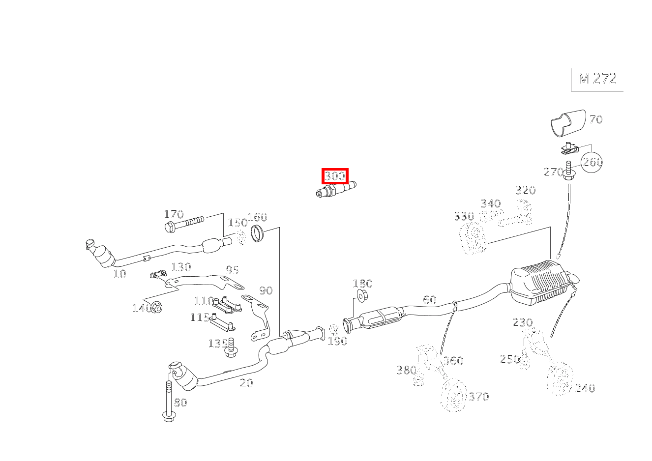 Lambdasonde RECHTS,NACH KATALYSATOR C 280 4MATIC T-Modell 203 Lambdasonde RECHTS,NACH KATALYSATOR C 280 4MATIC T-Modell 203