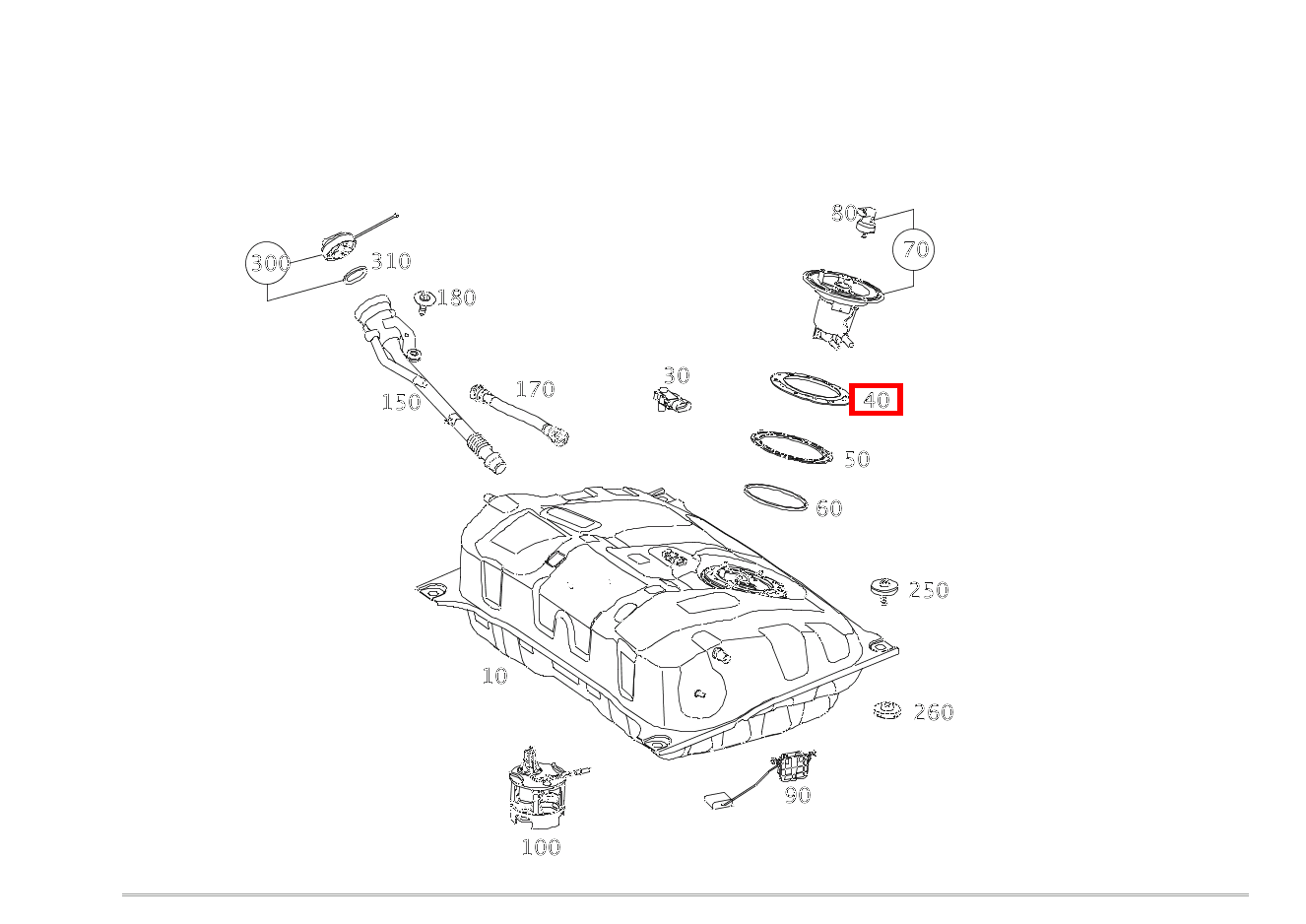 ZWISCHENRING Kraftstofffilter an Tank Mercedes-AMG GT Roadster 190 ZWISCHENRING Kraftstofffilter an Tank Mercedes-AMG GT Roadster 190
