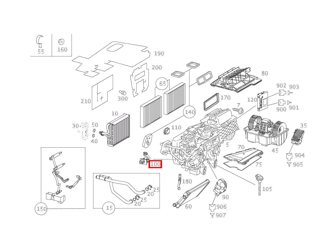 Temperatursensor VERDAMPFER S 550 Limousine lang BCA 221