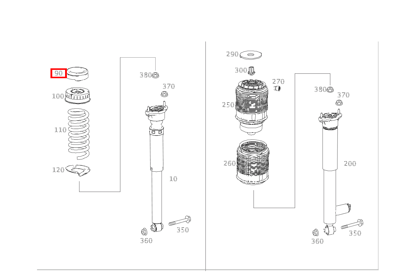 FEDERTELLEREINSATZ OBEN; NOPPENZAHL: 1 (5mm) CLS 450 COUPE 218