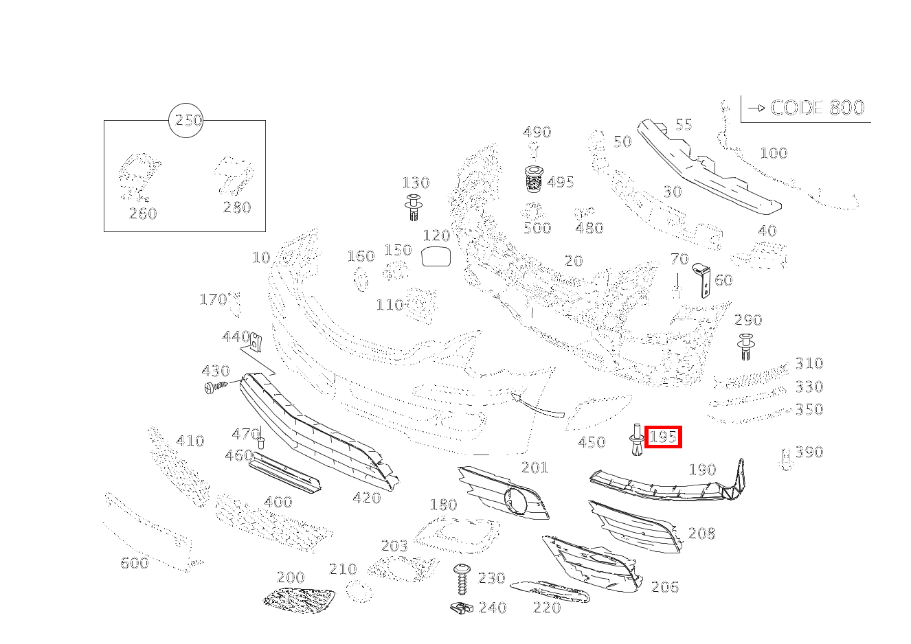 Spreizniet BEFESTIGUNG VERSTAERKUNG; 5mm R 350 SUV-Tourer (langer Radstand) 251 Spreizniet BEFESTIGUNG VERSTAERKUNG; 5mm R 350 SUV-Tourer (langer Radstand) 251