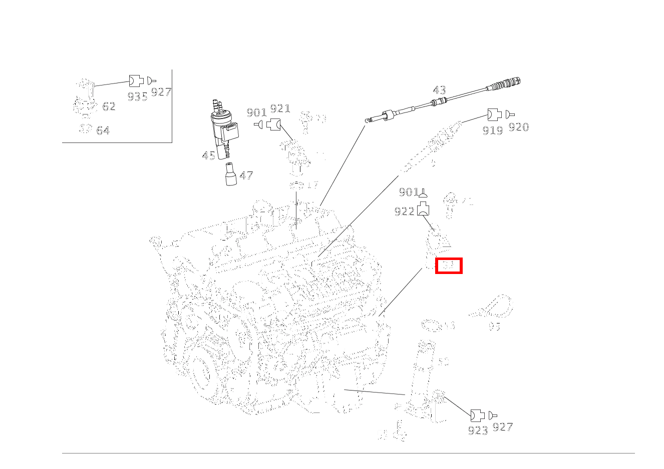 Positionssensor Kurbelwelle C 220 d T-Modell 205 Positionssensor Kurbelwelle C 220 d T-Modell 205