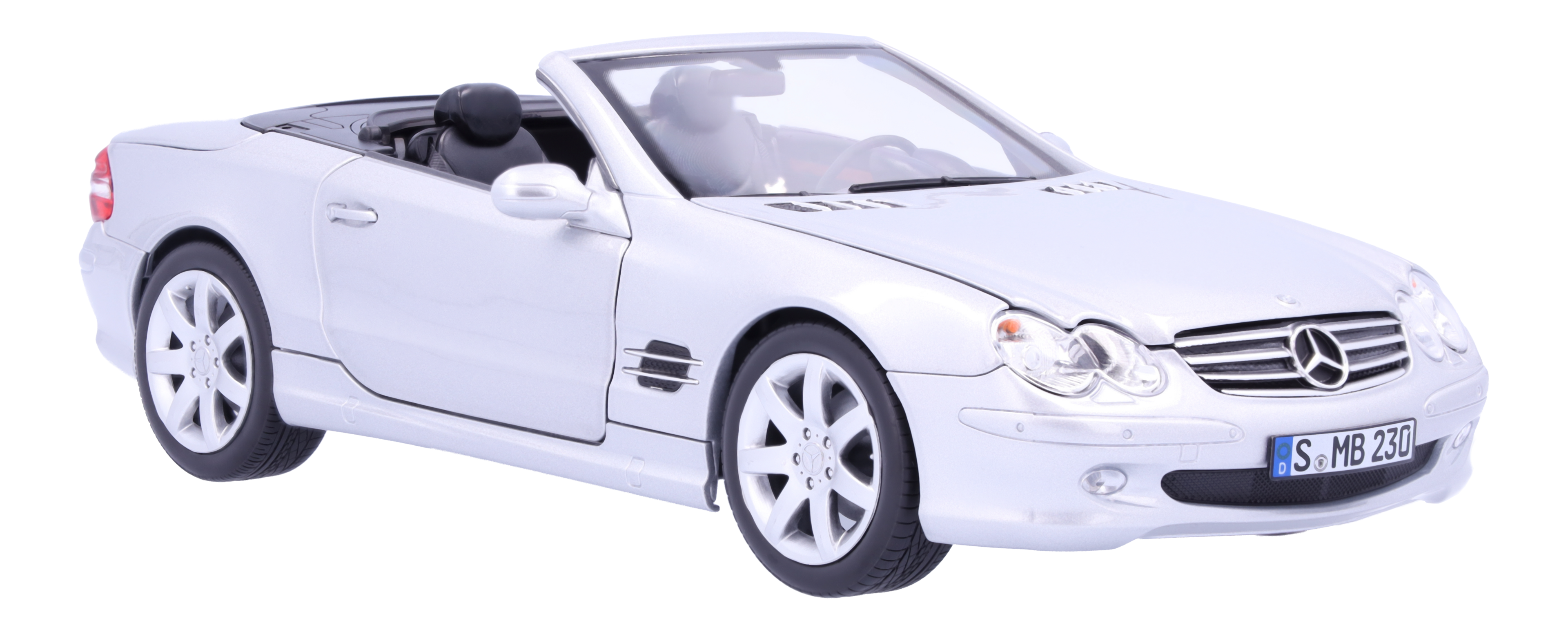 Mercedes-Benz - SL 500 R 230 (2001-2006) brillantsilber, Norev, 1:18