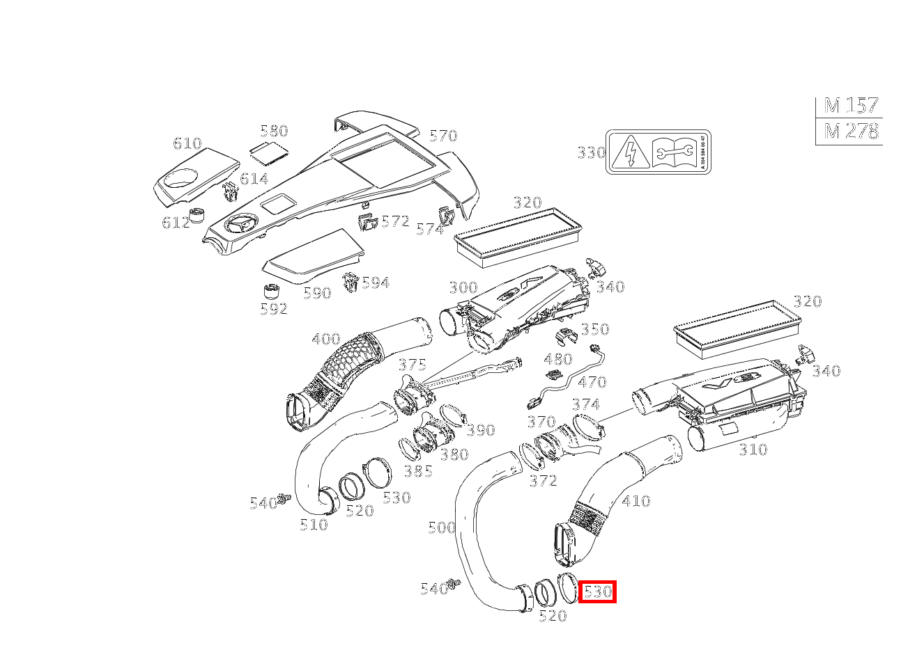 Schlauchschelle LUFTLEITUNG AN ABGASTURBOLADER; 60-80 MM S500 4M L LL 221
