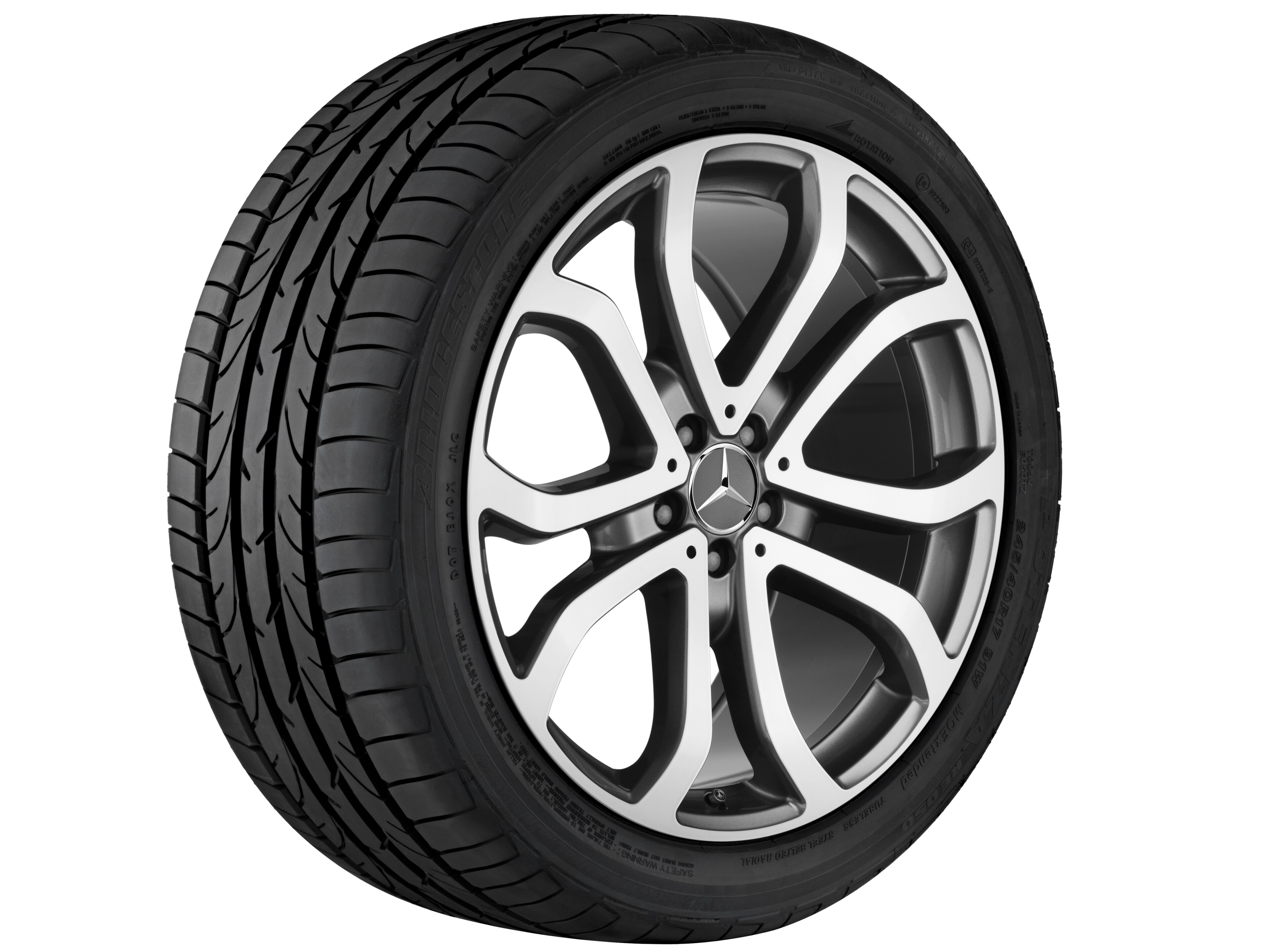 Mercedes-Benz - 5-Doppelspeichen-Rad, 53,3 cm (21 Zoll), glan 5-Doppelspeichen-Rad, 53,3 cm (21 Zoll), glan