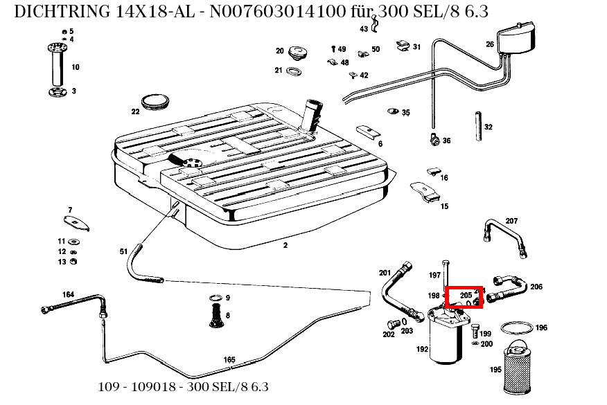 Dichtring 14X18-AL 300 SEL/8 6.3 109