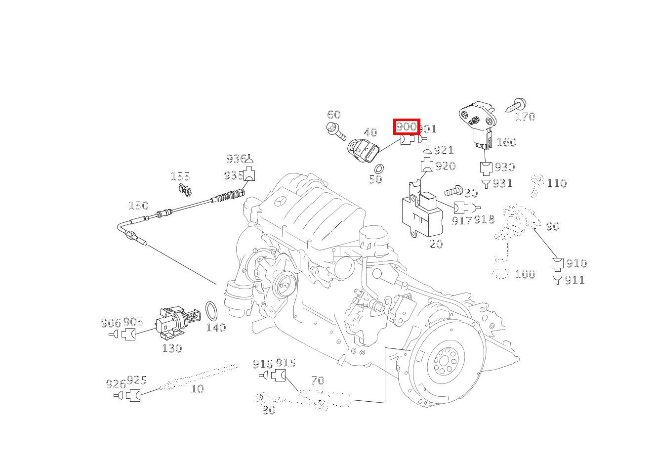 Stecker Positionsgeber Nockenwelle B6/1; 3-PIN SLK2.8 B 250 246 Stecker Positionsgeber Nockenwelle B6/1; 3-PIN SLK2.8 B 250 246