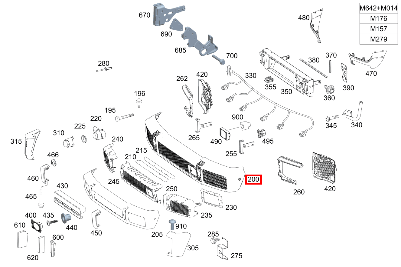 Stossfänger, vorne Vorn G 350 d Professional Limited Edition 463 Stossfänger, vorne Vorn G 350 d Professional Limited Edition 463