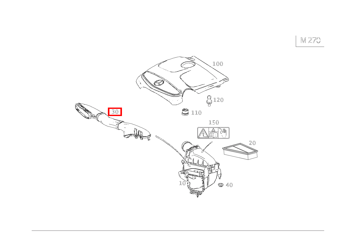 Luftansaugschlauch Zwischen Luftfilter und Kaltluftansaughutze CLA 250 4MATIC Coupé 117 Luftansaugschlauch Zwischen Luftfilter und Kaltluftansaughutze CLA 250 4MATIC Coupé 117