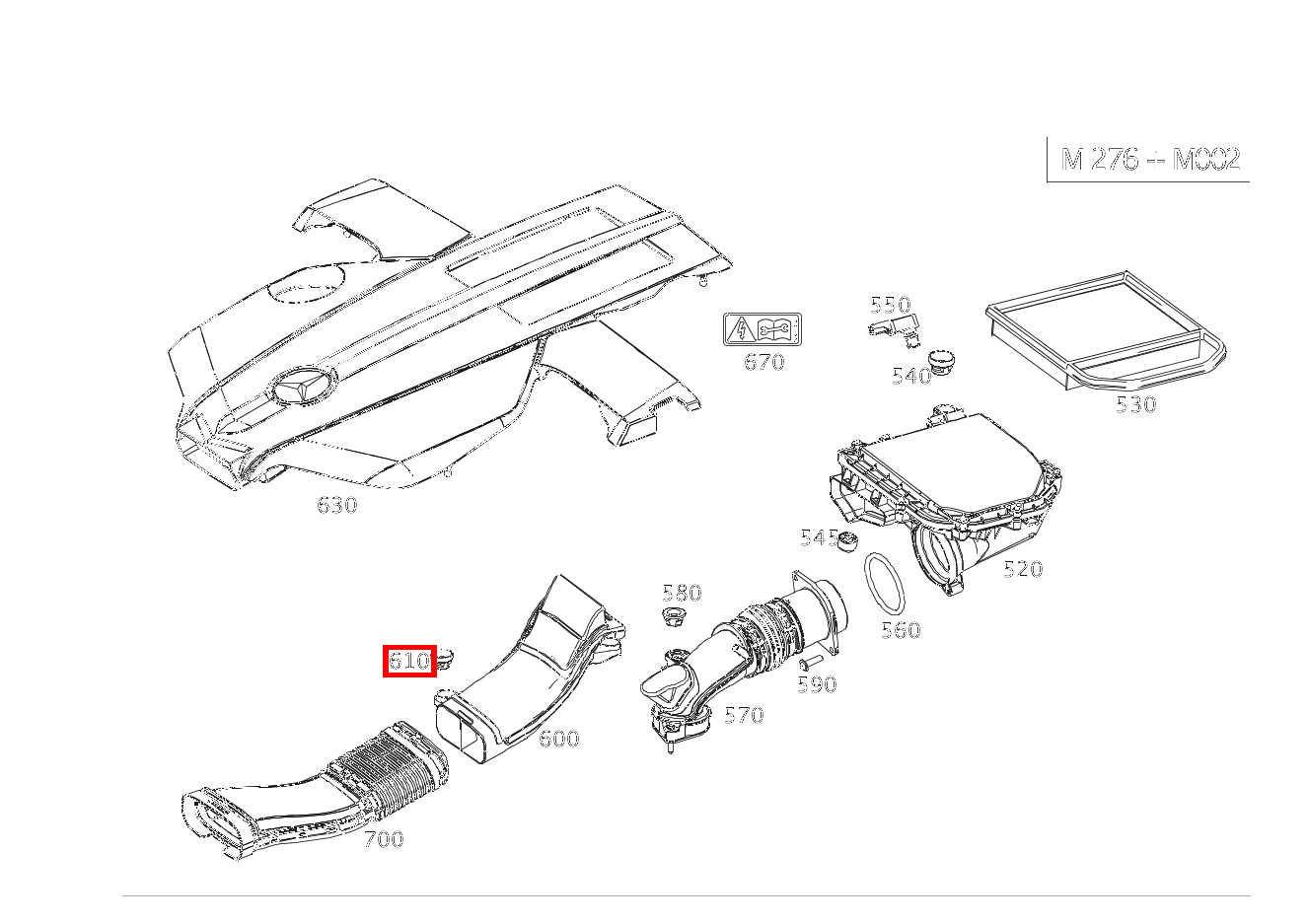 Puffer MOTORABDECKUNG AN ROHLUFTLEITUNG, RECHTS SL 400 Roadster 231 Puffer MOTORABDECKUNG AN ROHLUFTLEITUNG, RECHTS SL 400 Roadster 231