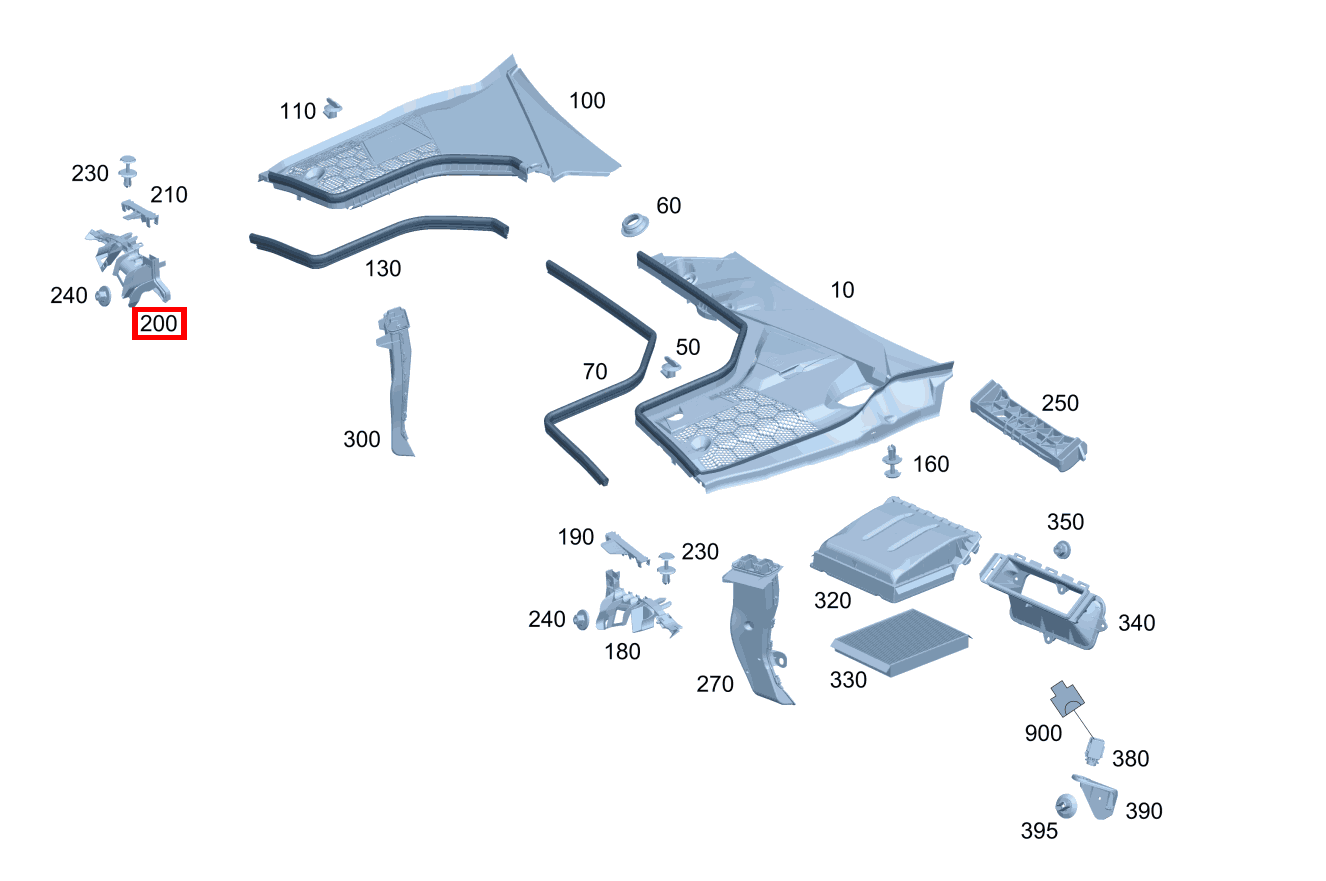 ABDICHTUNG LUFTKANAL Unten rechts 207