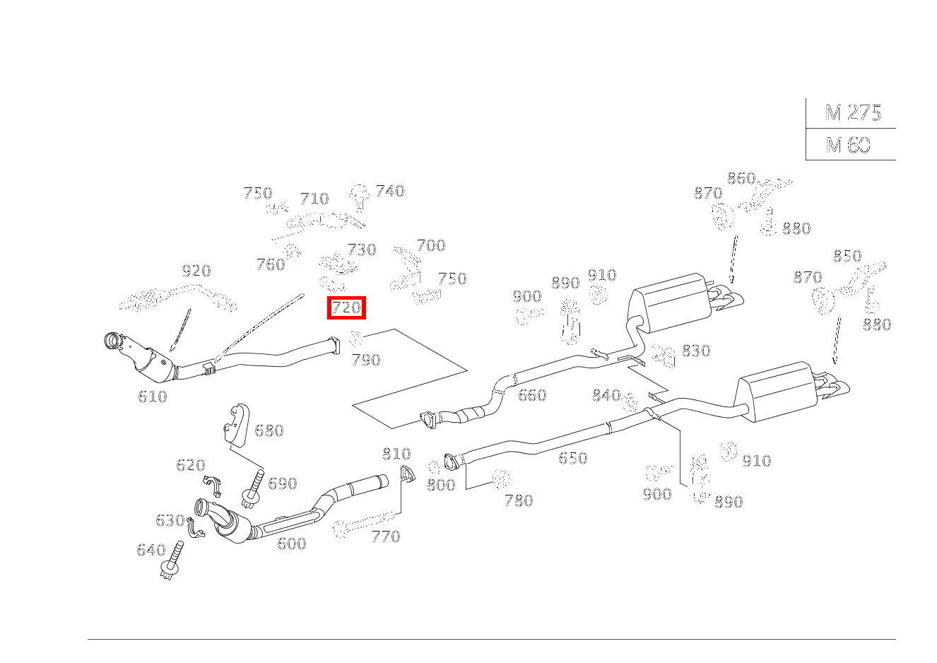 Unterlegplatte HALTER AN GETRIEBE CL 65 AMG Coupé 215