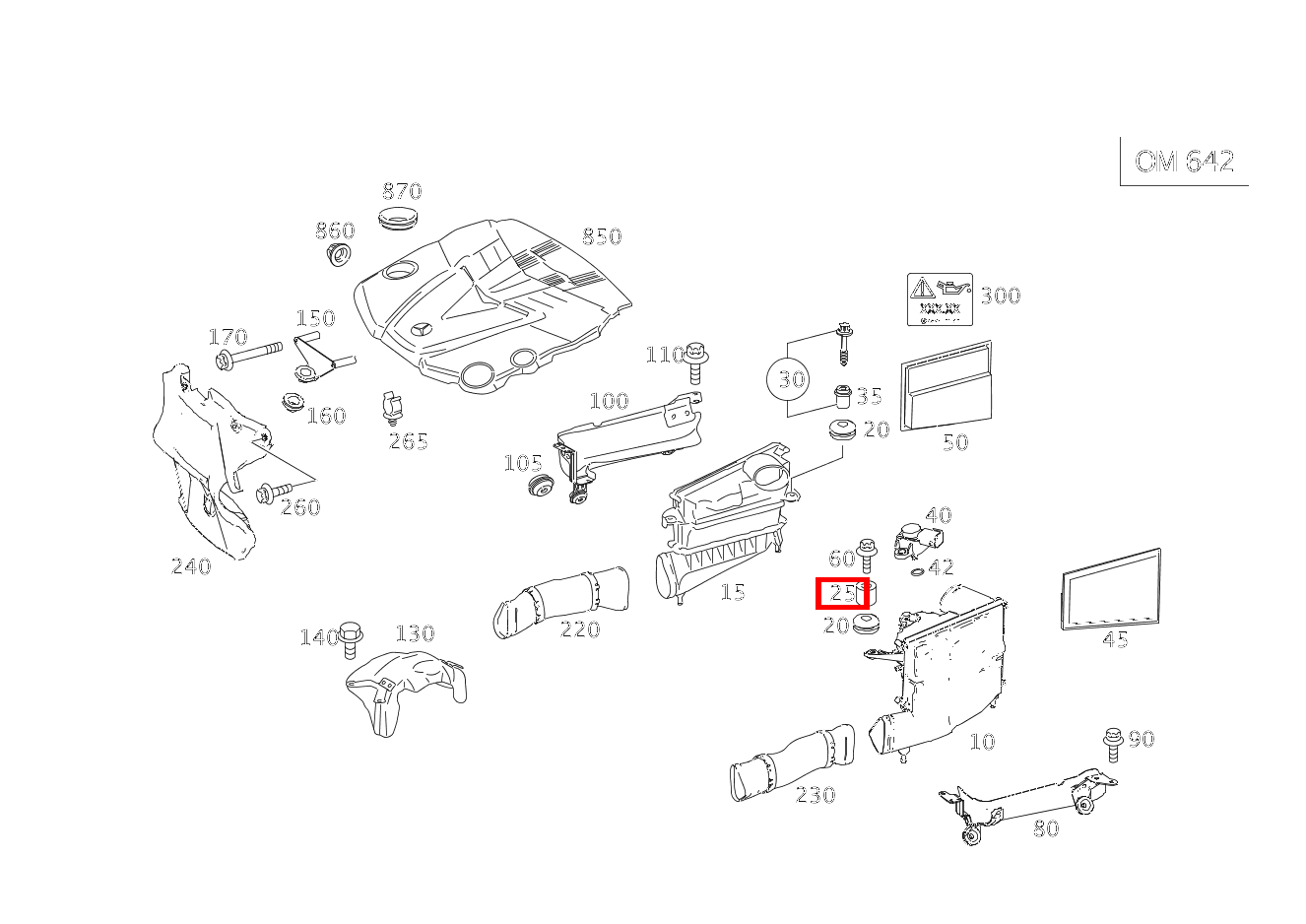 Buchse BEFESTIGUNG LUFTFILTERGEHAEUSE VORNE, RECHTS E280CDI SONDERAUFB 211 Buchse BEFESTIGUNG LUFTFILTERGEHAEUSE VORNE, RECHTS E280CDI SONDERAUFB 211