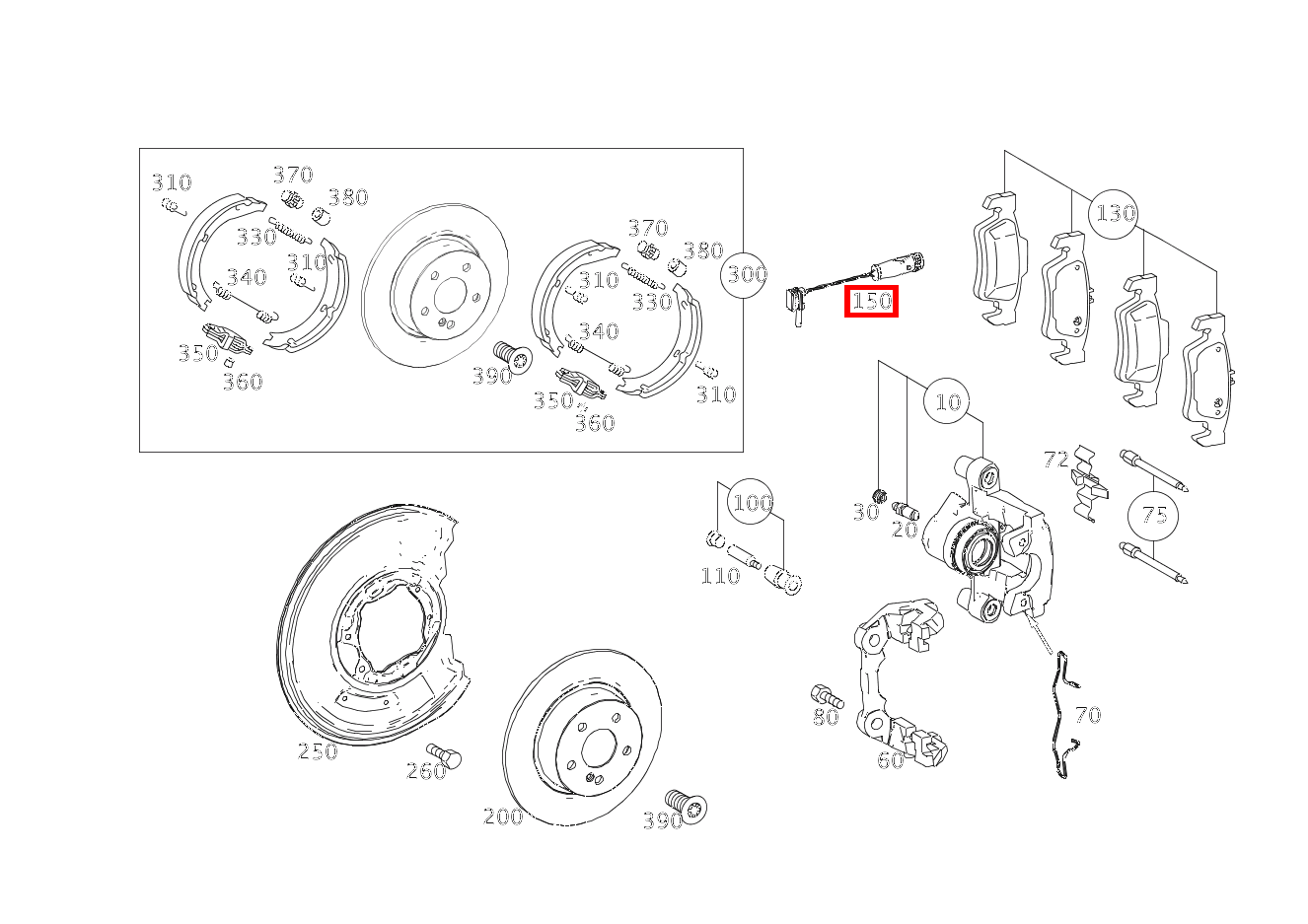 Belagverschleisssensor BREMSBELAGVERSCHLEISSANZEIGE E 350 4MATIC Limousine BCA 212 Belagverschleisssensor BREMSBELAGVERSCHLEISSANZEIGE E 350 4MATIC Limousine BCA 212