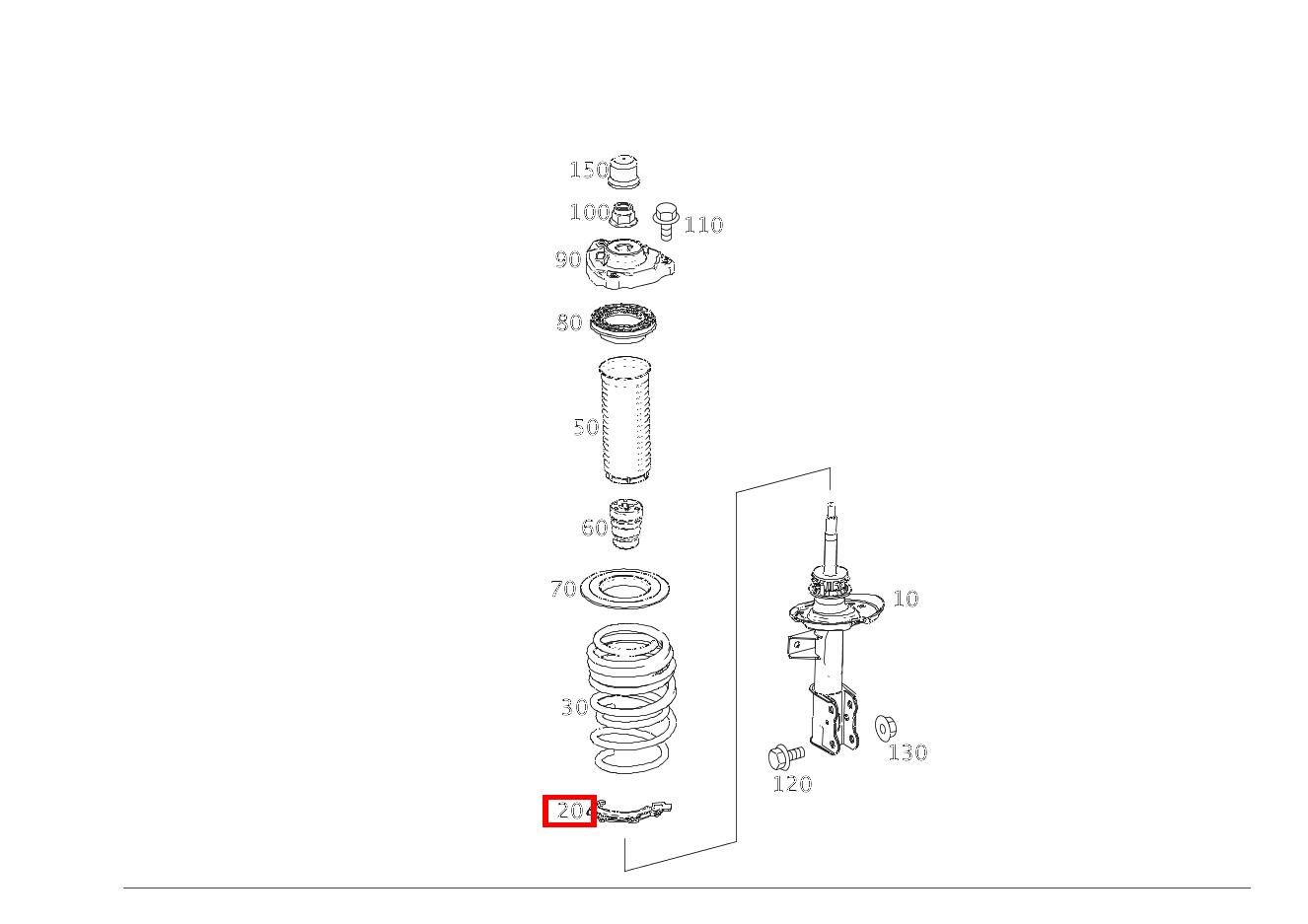 Schraubenfederbeilage Unten links und rechts CLA 250 4MATIC Coupé 117