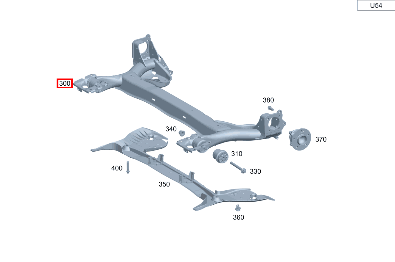 VERBUNDLENKERACHSE B 180 253 VERBUNDLENKERACHSE B 180 253