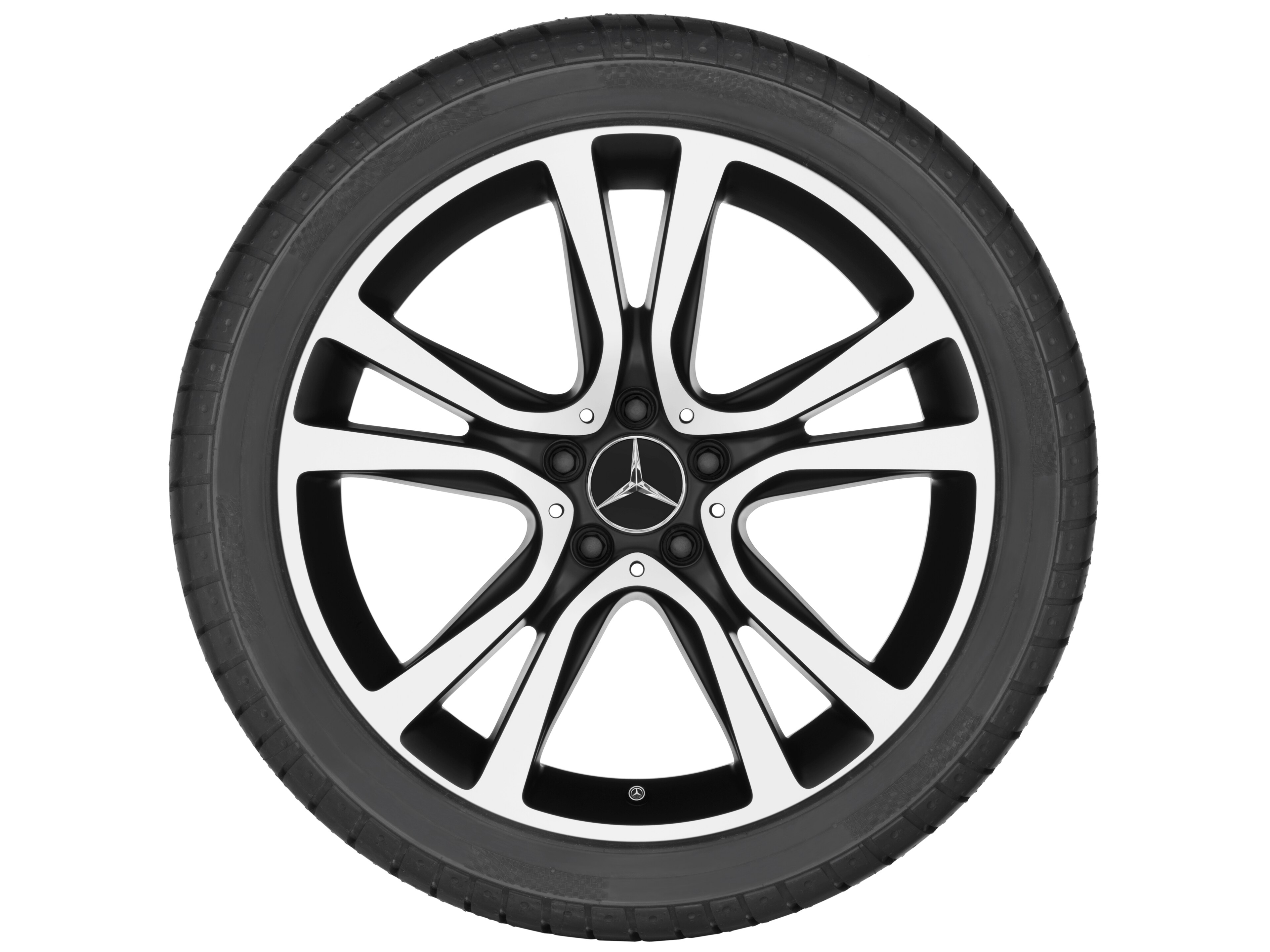 Mercedes-Benz - 5-Doppelspeichen-Rad, 48,3 cm (19 Zoll), glanzgedr 5-Doppelspeichen-Rad, 48,3 cm (19 Zoll), glanzgedr