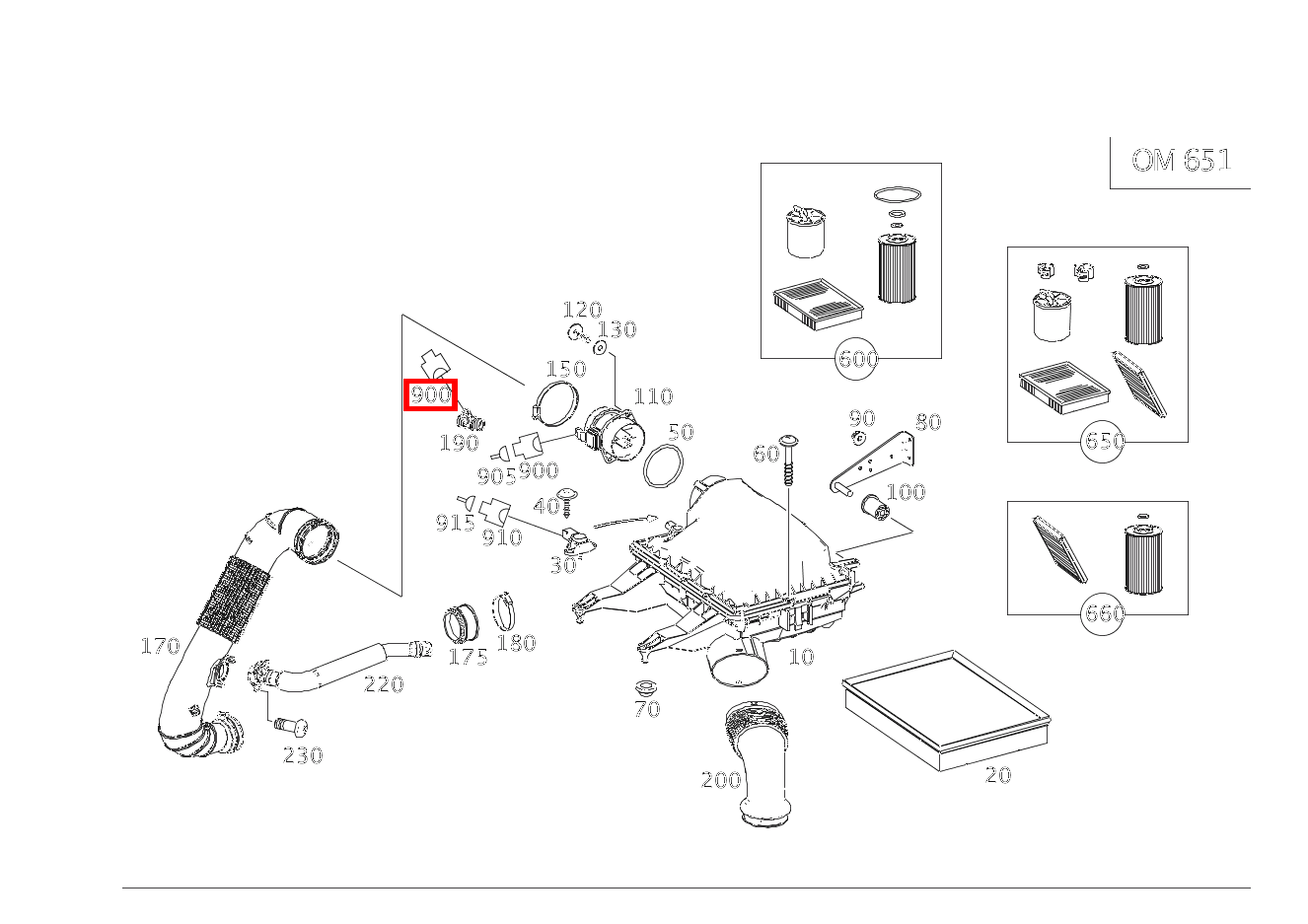 Kupplung, Mechanisch Heißfilm-Luftmassenmesser B2/5; 4-PIN 906