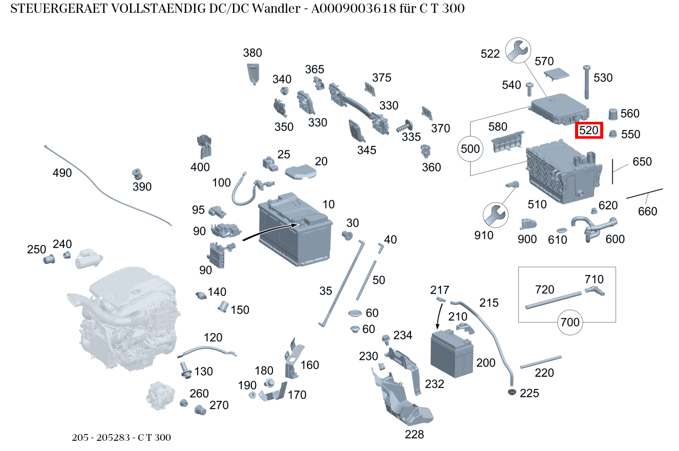 Steuergerät vollständig DC/DC Wandler C T 300 205 Steuergerät vollständig DC/DC Wandler C T 300 205