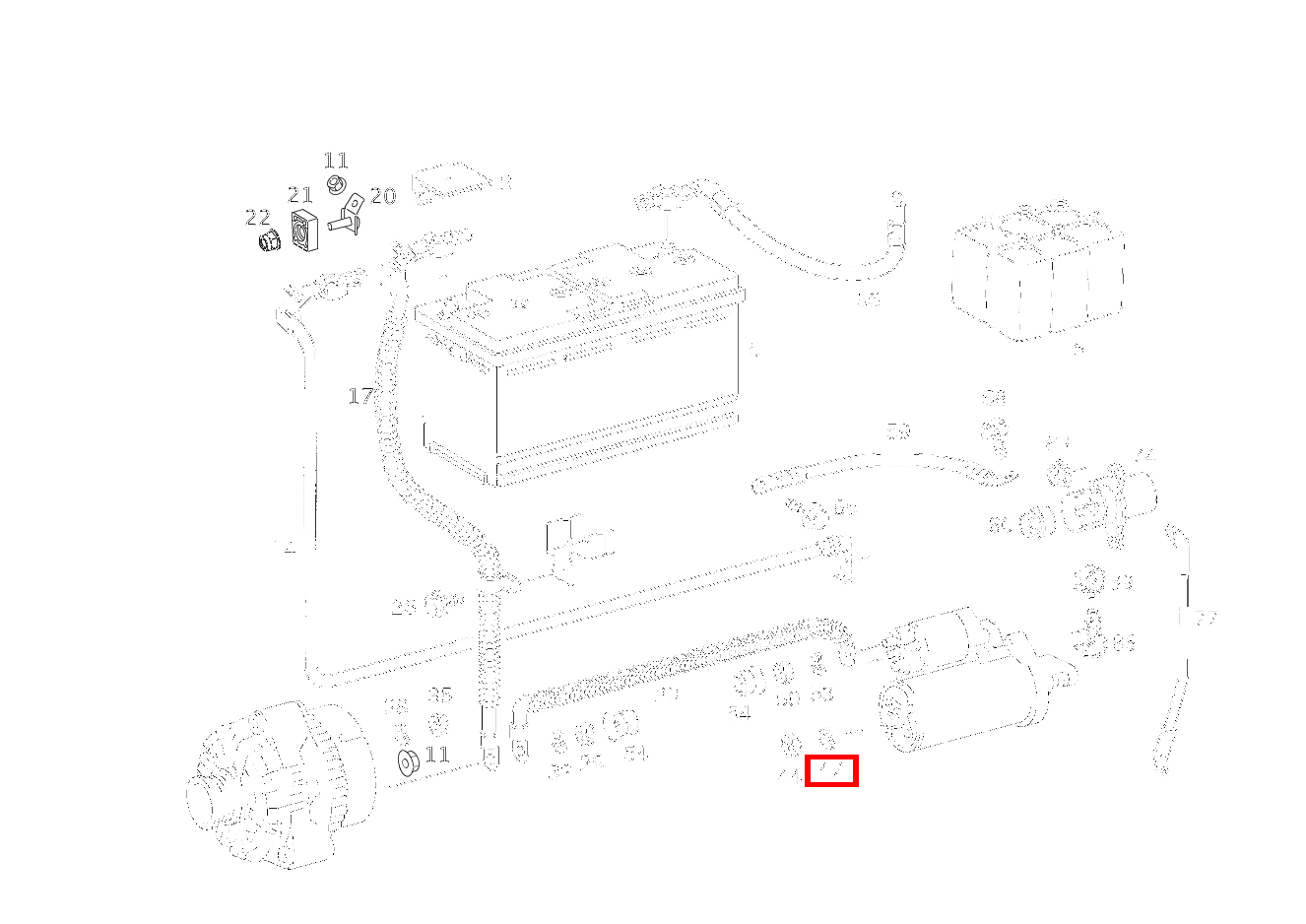 Federscheibe STARTER KLEMME 50 ML 500 Off-Roader 163