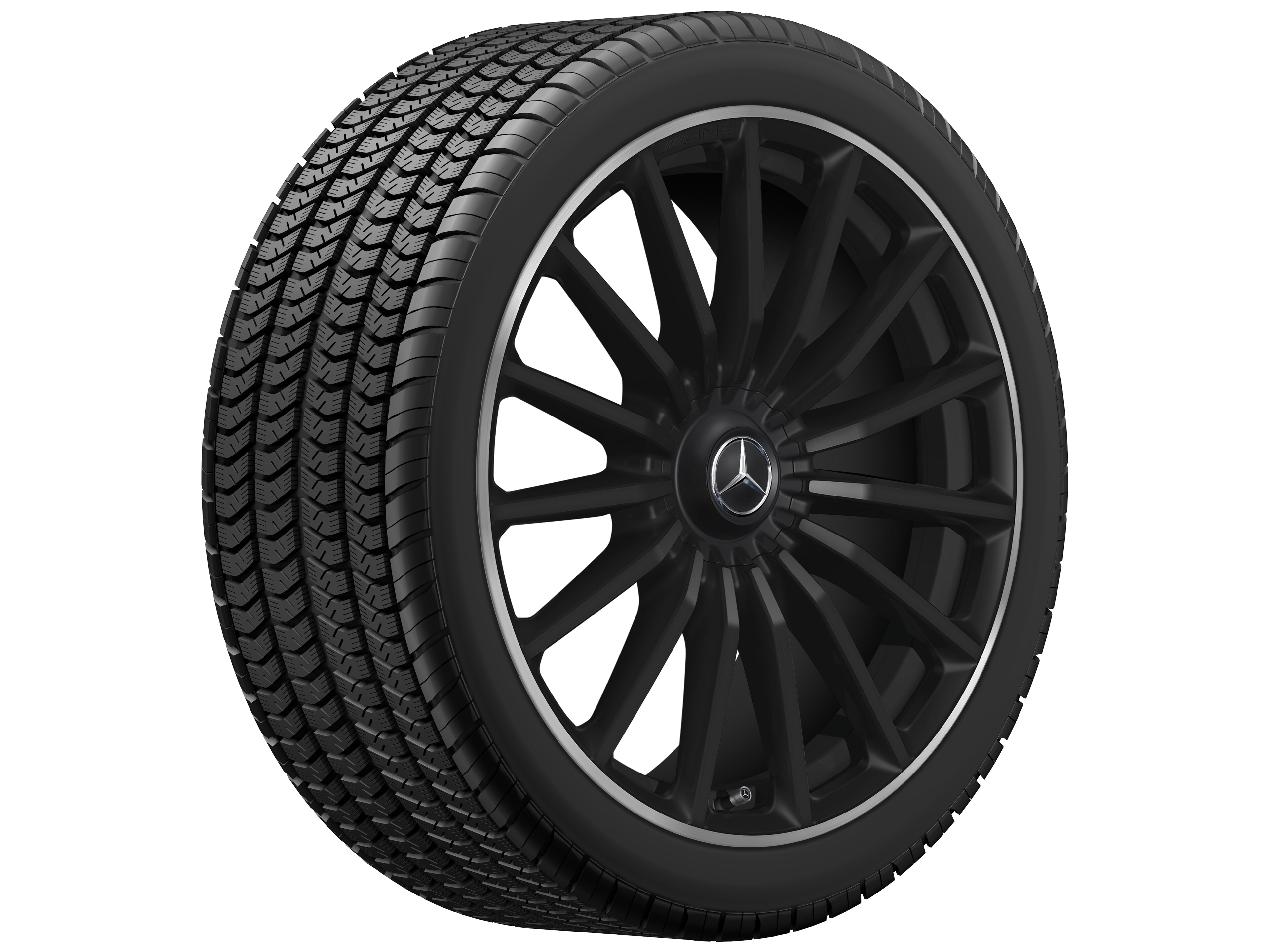 Mercedes-Benz - AMG Vielspeichen-Rad, 22 Zoll, 10 J x 22 ET 45, schwarz matt