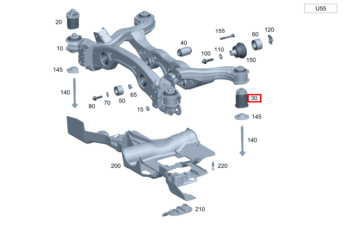 Fahrschemellager HINTEN B 220 4MATIC 463 Fahrschemellager HINTEN B 220 4MATIC 463