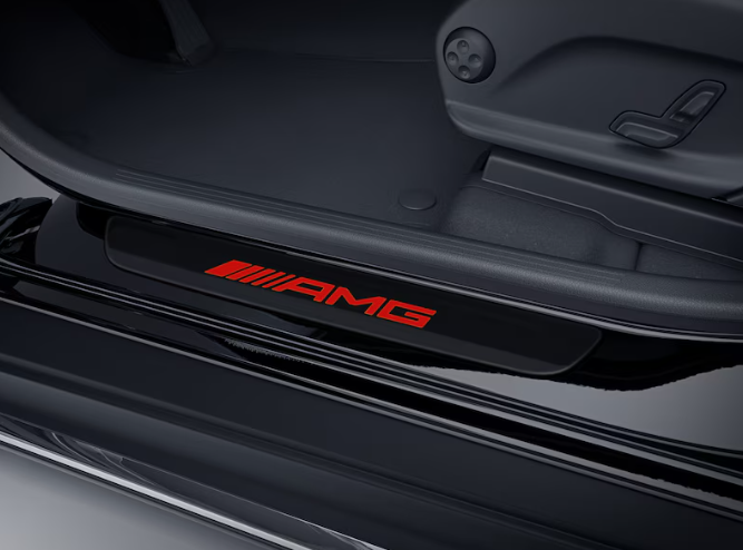 Wechselcover für beleuchtete Einstiegsleiste, AMG, vorne, 2-fach Wechselcover für beleuchtete Einstiegsleiste, AMG, vorne, 2-fach