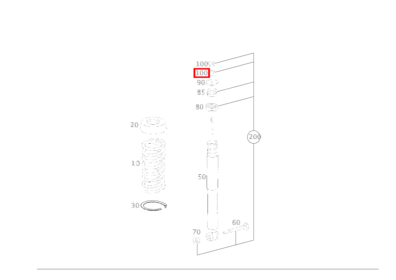 Sechskantmutter STOSSDAEMPFER AN KAROSSERIE; M10X1 C 220 d T-Modell 205 Sechskantmutter STOSSDAEMPFER AN KAROSSERIE; M10X1 C 220 d T-Modell 205