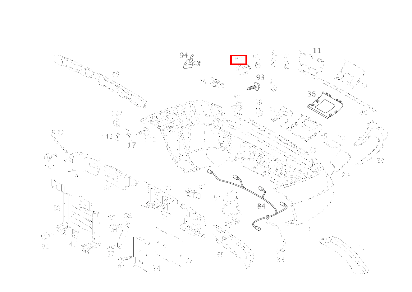 ABSTANDSSENSOR PARKTRONIC ML 500 Off-Roader 163 ABSTANDSSENSOR PARKTRONIC ML 500 Off-Roader 163